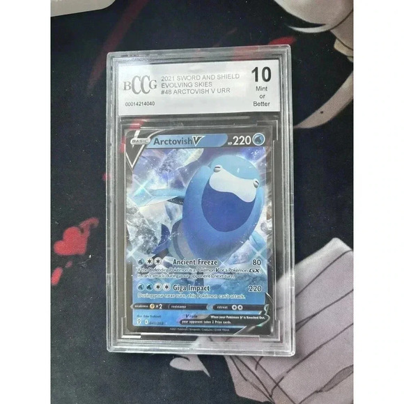 Pokémon TCG Arctovish V Evolving Skies 048/203 Holo Ultra Rare - Picture 3 of 3